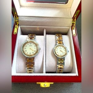 HERMÈS PARIS CLIPPER watches for couple 💙❤️